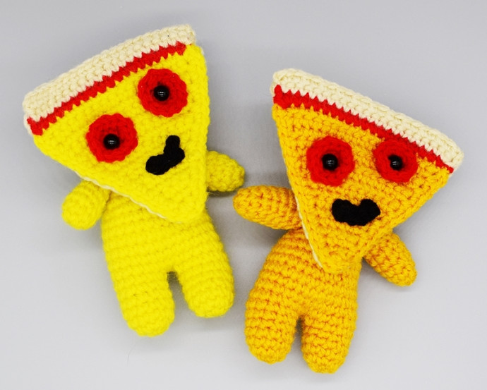 Crochet Pizza Face Amigurumi