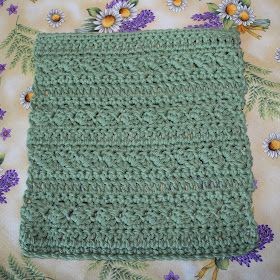 Crochet Sedge Stripe Dishcloth