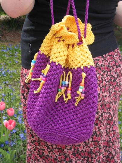 Crochet Cotton Tote Bag