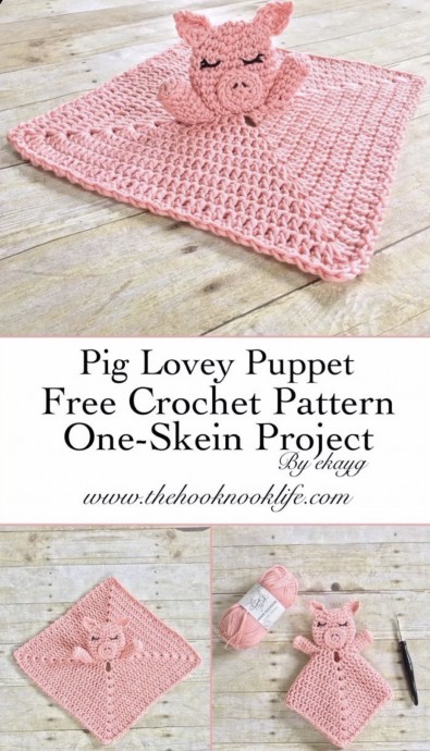 Pig Lovey Puppet