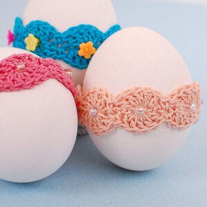 Crochet Easter Lace Egg Wrap