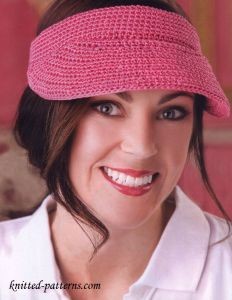 Crochet Sun Visor Hat