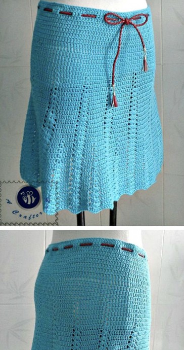 Free Crochet Pattern: Flaunty Flared Skirt