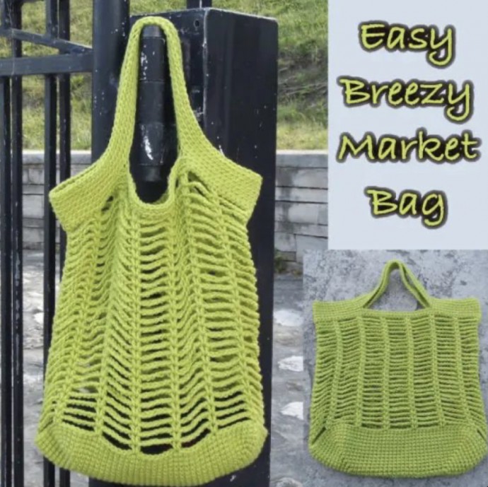 Free Easy Breezy Market Bag Crochet Pattern