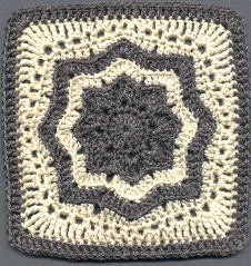 Crochet Nordic Star Afghan Square