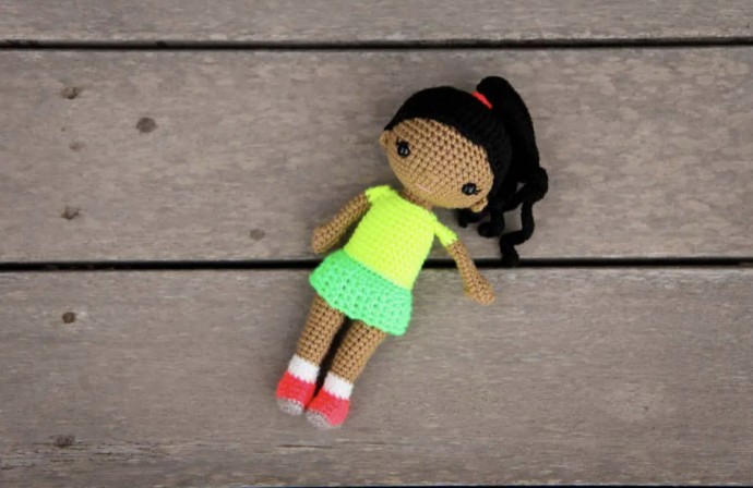 Zoya Crochet Doll with a Skirt (Free Pattern)