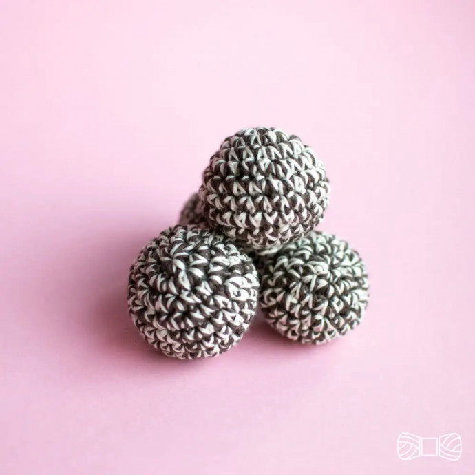 Crochet Chocolate Coconut Balls