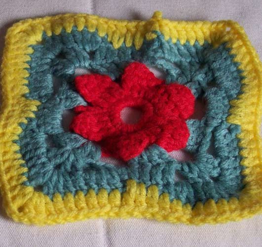 Crochet North Star Granny Square