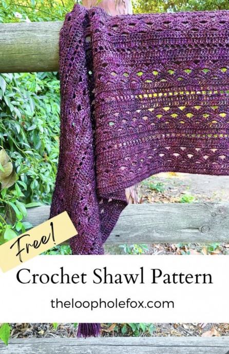 Free Crochet Pattern: The Heather Shawl