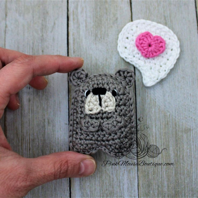 Crochet Tiny Bear and Heart