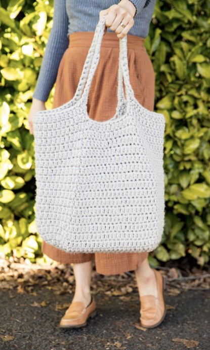 Four Strand Crochet Tote – Free Pattern