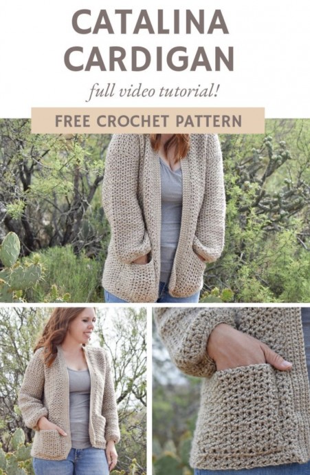 Catalina Cardigan Free Crochet Pattern