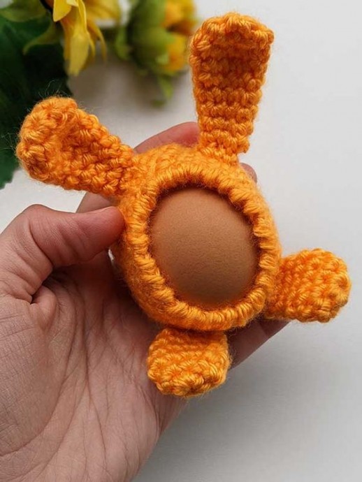 Crochet Easter Bunny Egg Holder