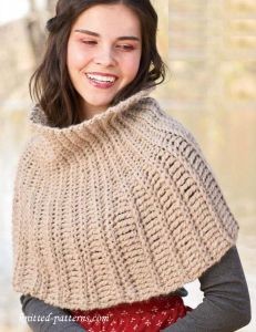 Crochet Turtleneck Cowl