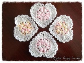 Crochet Sweet Lacy Hearts