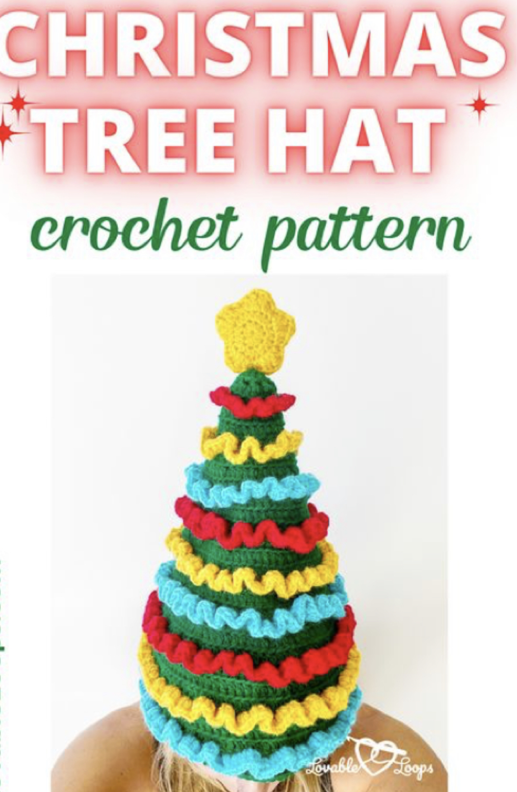 Crochet Christmas Tree Hat (Free Pattern) FREE CROCHET PATTERN