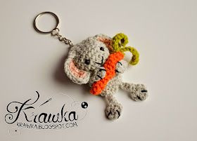 Crochet Bunny Key Chain