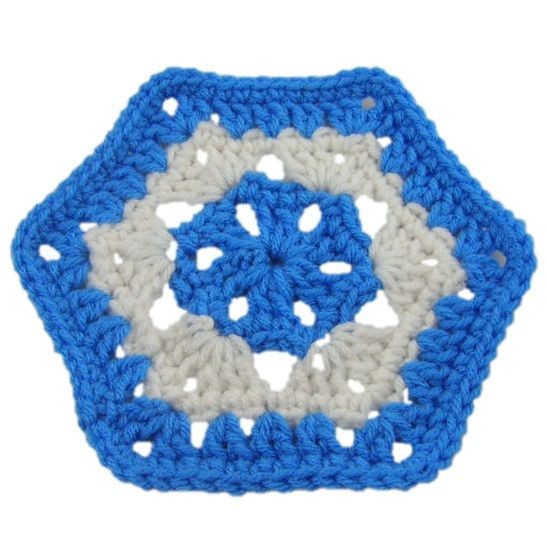 Crochet February Hexagon Motif