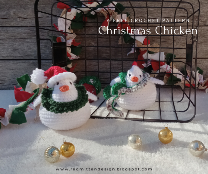 Crochet Christmas Chicken