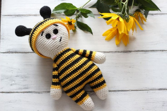 Crochet Bee Doll