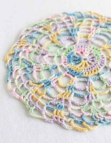 Crochet Vintage Pastels Doily