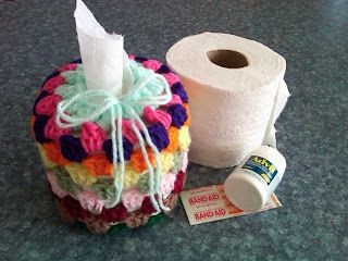 Crochet Granny Toilet Tissue Cover