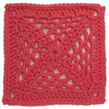 Crochet Spiral Net Square