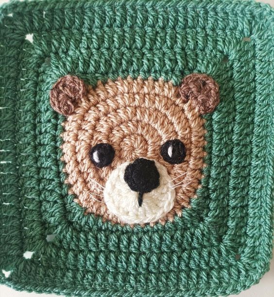 Crochet Woodland Otter Dishcloth