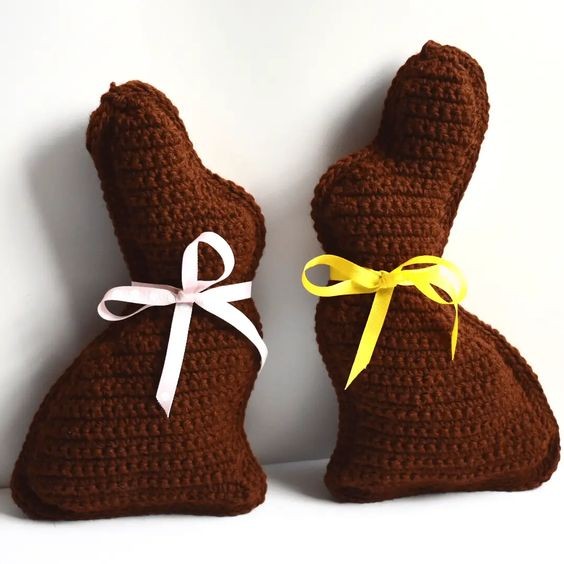 Crochet Chocolate Easter Bunny