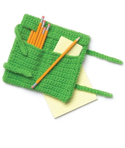 Crochet Roll-Up Pencil Case