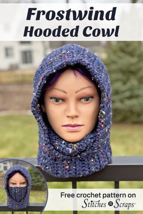 Crochet Frostwind Hooded Cowl