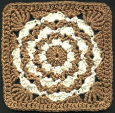 Crochet Amber Waves Afghan Square