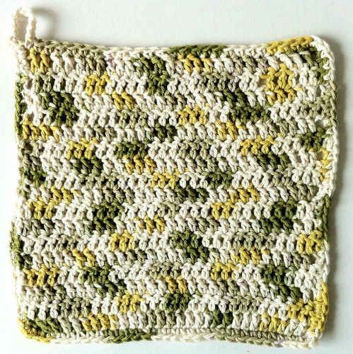 Crochet  Doubles Dishcloth