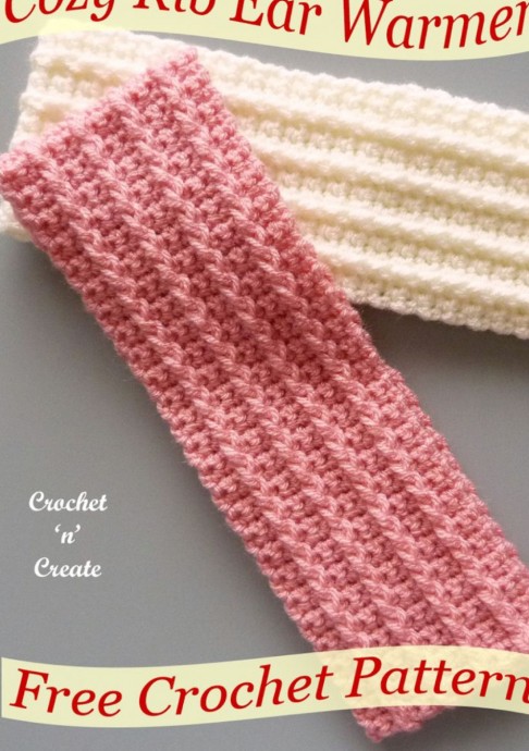 Crochet Cozy Rib Earwarmer (Free Pattern)