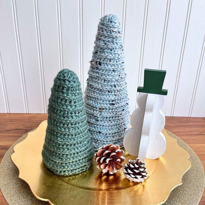 Crochet Evergreen Cone Tree