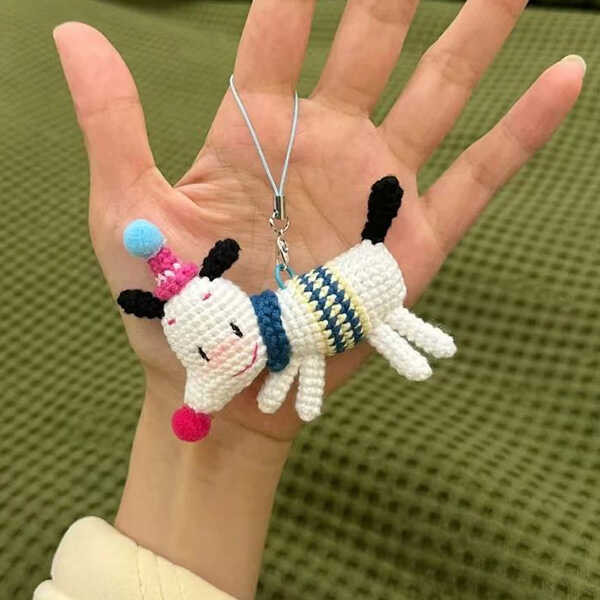 Crochet Puppy Pendant