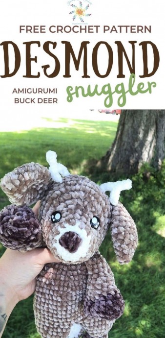 Amigurumi Buck Deer Snuggler Crochet Pattern (FREE)