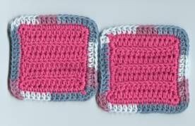 Crochet Square HDC Coasters