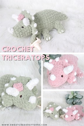 Crochet Dinosaur Triceratops