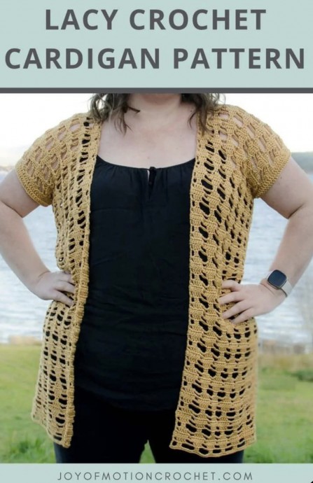 Gorgeous Lacy Cardigan - Free Crochet Pattern – FREE CROCHET PATTERN ...