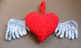 Crochet Flying Heart