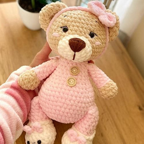 Crochet Teddy Bear Daisy Amigurumi