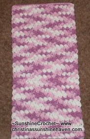 Crochet Baby Burp Cloth