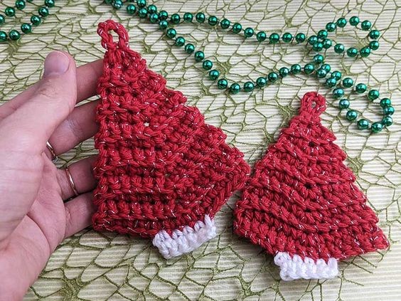 Crochet Mini Christmas Tree Ornament