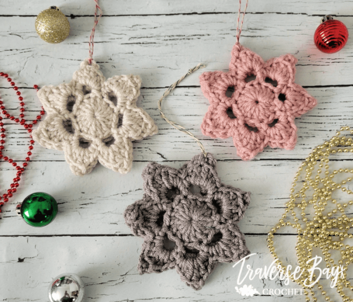 Crochet Snowflake Ornament