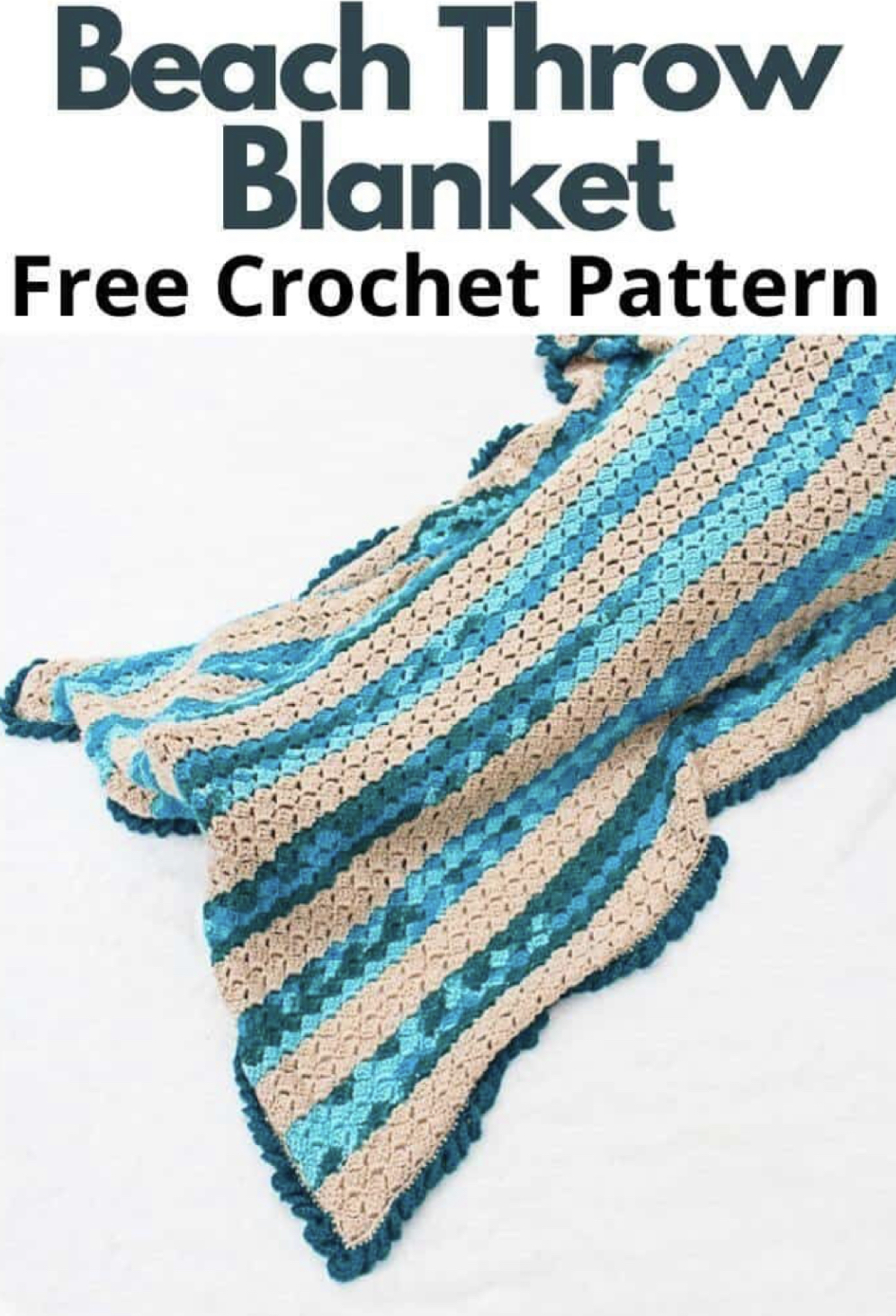 Easy Beach Crochet Blanket Free Pattern For The Summer FREE CROCHET