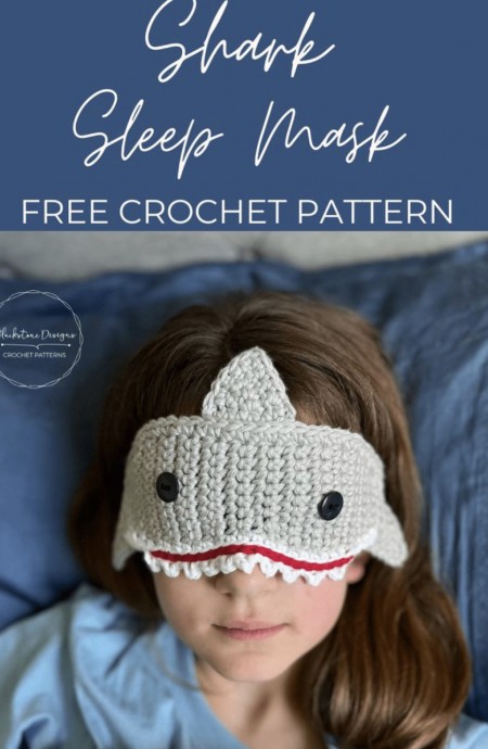 How to Crochet a Shark Sleep Mask – Free Pattern