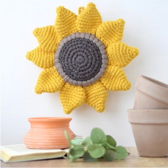 Crochet Decorative Sunflower