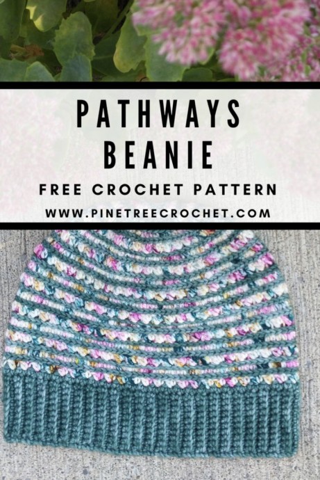 Crochet Pretty Pathways Beanie (Free Pattern)