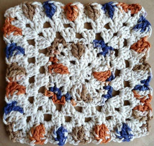 Crochet African Sunset Dishcloth